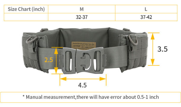 EMERSON - Cinturón táctico militar de combate en Cordura y con Molle - Imagen 4