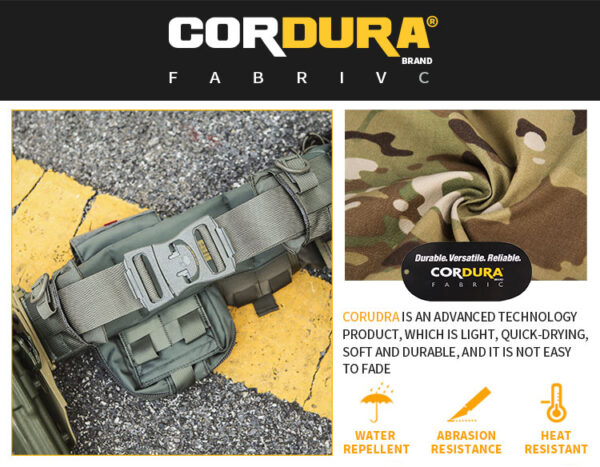 EMERSON - Cinturón táctico militar de combate en Cordura y con Molle - Imagen 6