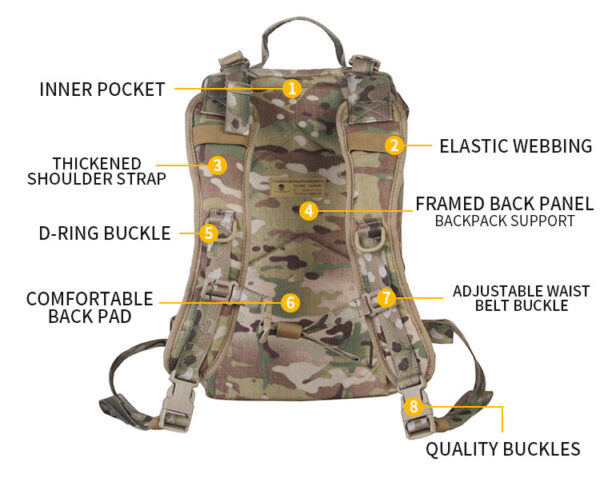 EMERSON - Mochila táctica militar MOLLE 21L - Imagen 6