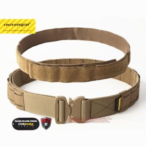EMERSON – Cinturón táctico CORDURA con hebilla Cobra, cinturón de pistola militar