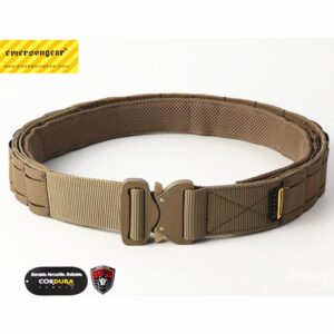 EMERSON - Cinturón táctico CORDURA con hebilla Cobra, cinturón de pistola militar